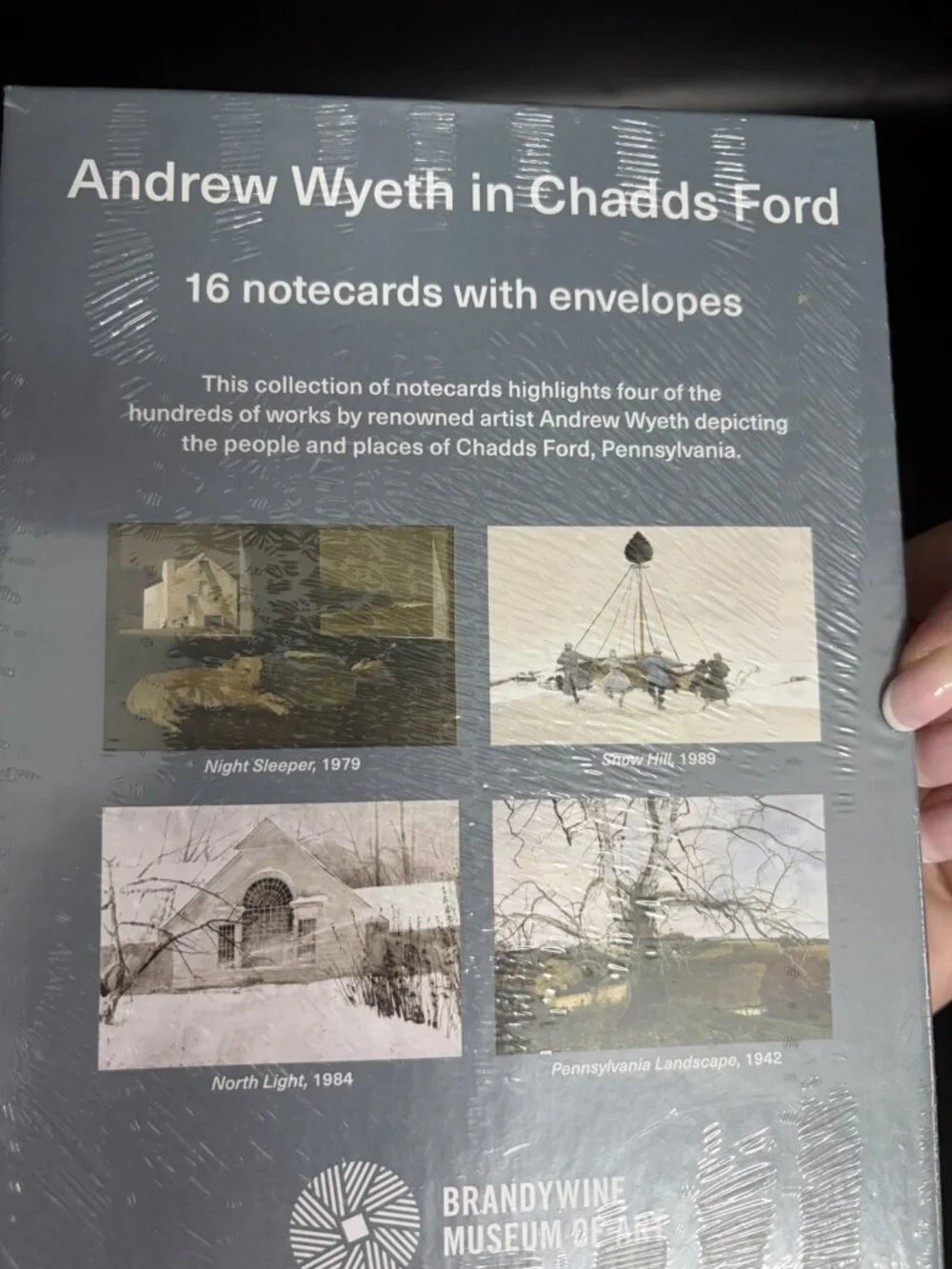 Andrew Wyeth Boxed Set 16 Notecards Envelopes Brandywine Museum Chadds Ford NOS